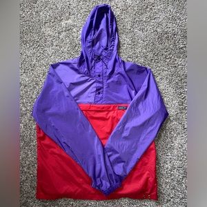 •vintage• Patagonia Pullover Windbreaker, One Size, Red & Purple